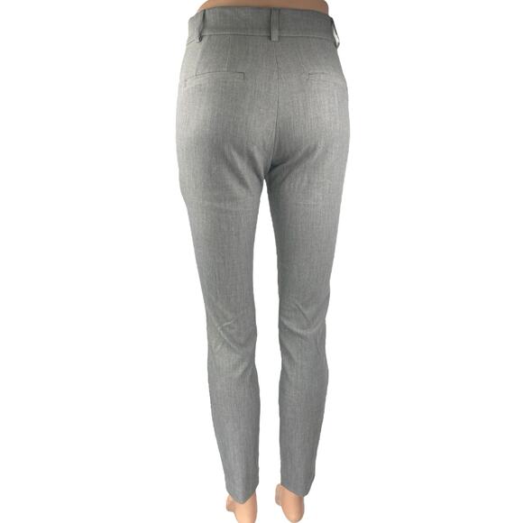 Express Women's Gray High Waisted Zip Pockets Skinny Trousers Dress Pants Sz 2 - Picture 3 of 5